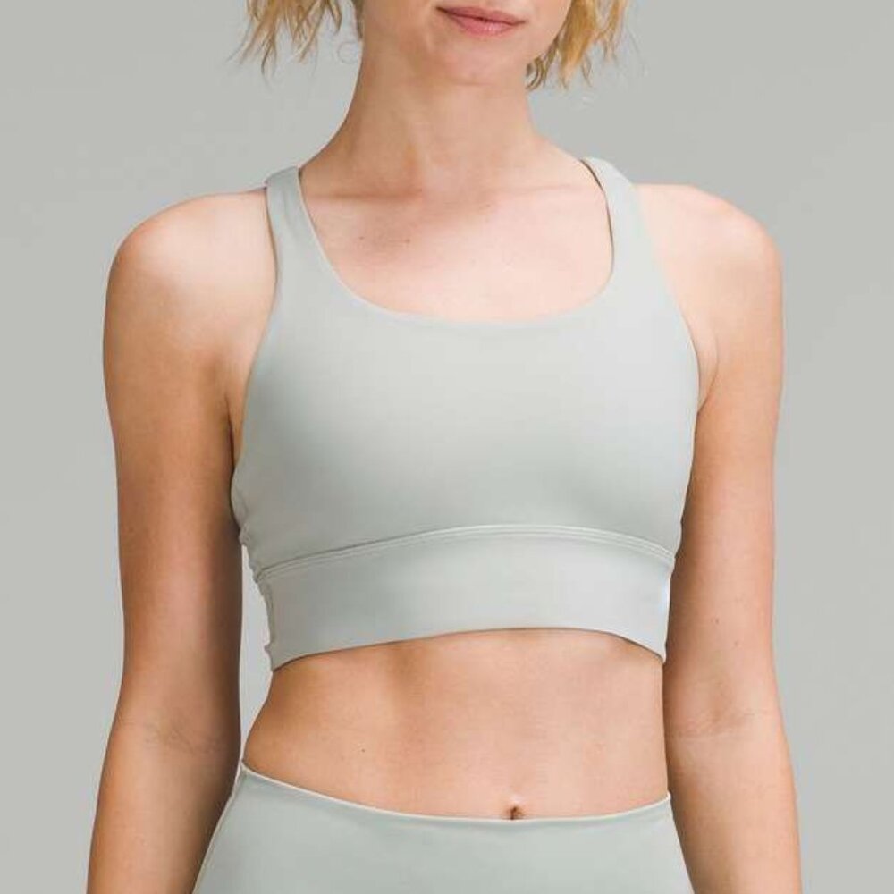 Women's Sage Green Sports Bra - Comfortable Support